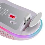 Mars Gaming - MMW3W, Ratón Gaming Inalámbrico, RGB Flow, Ultraligero 79 g, 3200 DPI, Blanco