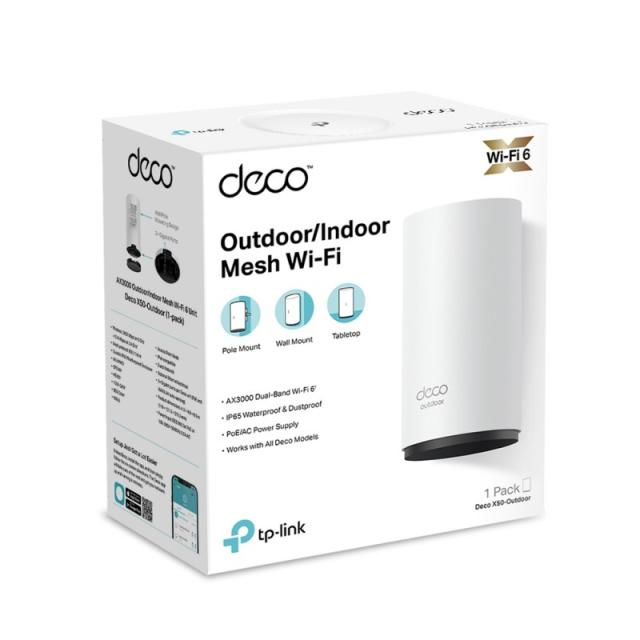 TP-Link - Deco X50-Outdoor Doble banda (2,4 GHz / 5 GHz) Wi-Fi 6 (802.11ax) Blanco 1 Interno