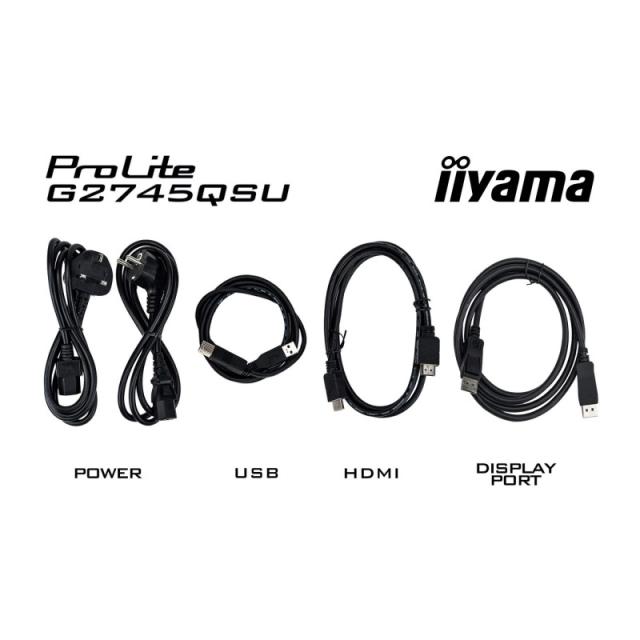 iiyama - G-MASTER G2745QSU-B2 pantalla para PC 68,6 cm (27") 2560 x 1440 Pixeles Wide Quad HD LED Negro
