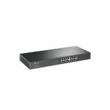 TP-Link - TL-SG1016 No administrado Gigabit Ethernet (10/100/1000) 1U Negro