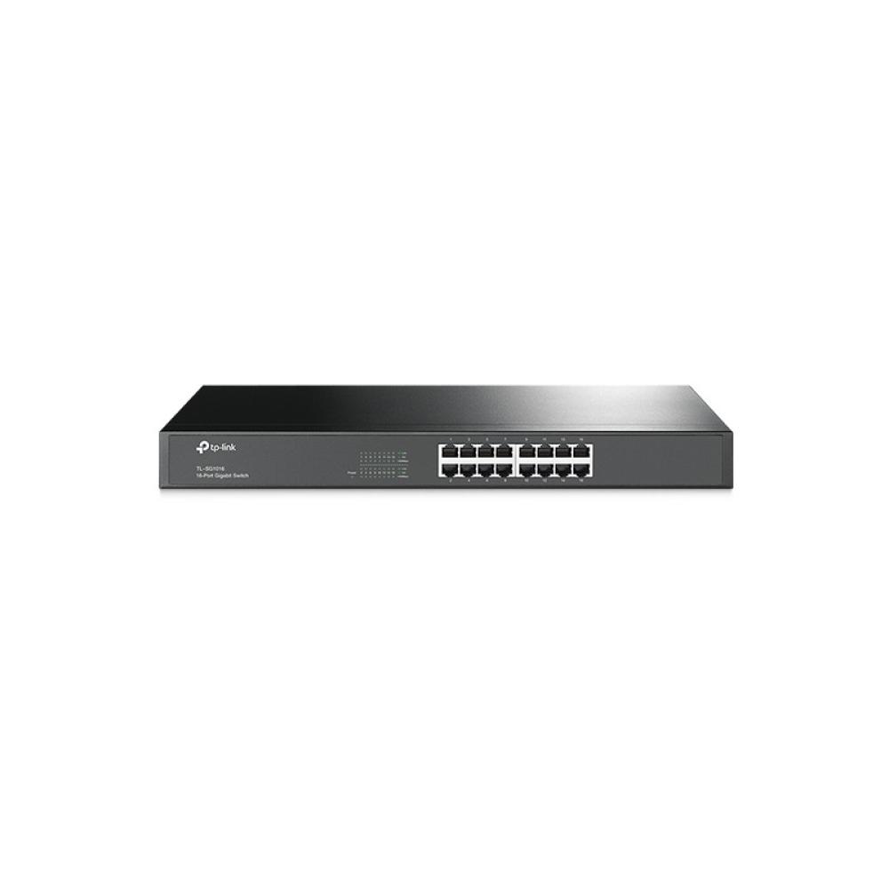 TP-Link - TL-SG1016 No administrado Gigabit Ethernet (10/100/1000) 1U Negro