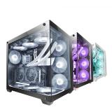 Mars Gaming - MCV4 Negra, Torre Gaming Custom XXL E-ATX, Ventana Cristal Templado Lateral y Frontal Sin Marco, Estructura Modula