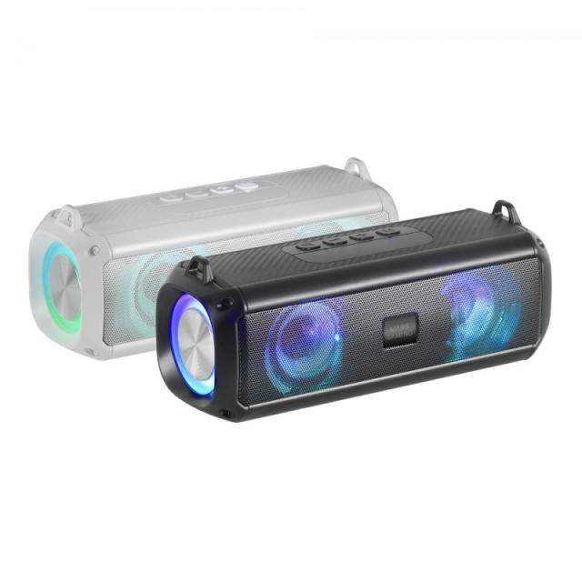 Mars Gaming - MSB-XT, Altavoz Portátil + Barra de Sonido 2en1, Iluminación RGB Dinámica, Sistema de Sonido 4 Drivers 20W, Altavo