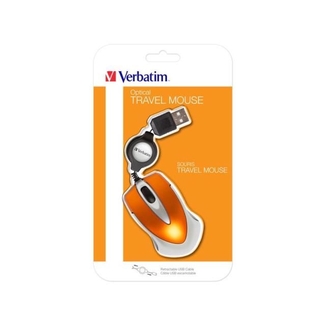 Verbatim - Go Mini ratón USB tipo A Óptico 1000 DPI - 49023