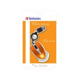 Verbatim - Go Mini ratón USB tipo A Óptico 1000 DPI - 49023
