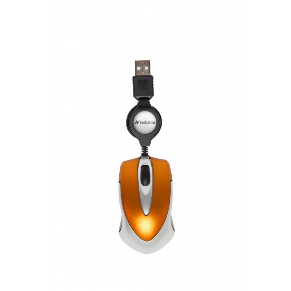 Verbatim - Go Mini ratón USB tipo A Óptico 1000 DPI - 49023