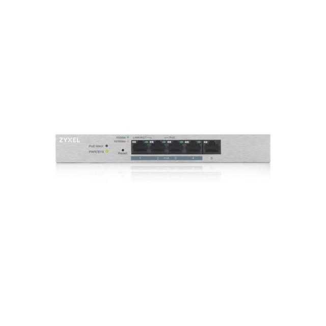 Zyxel - GS1200-5HP v2 Gestionado Gigabit Ethernet (10/100/1000) Energía sobre Ethernet (PoE) Gris