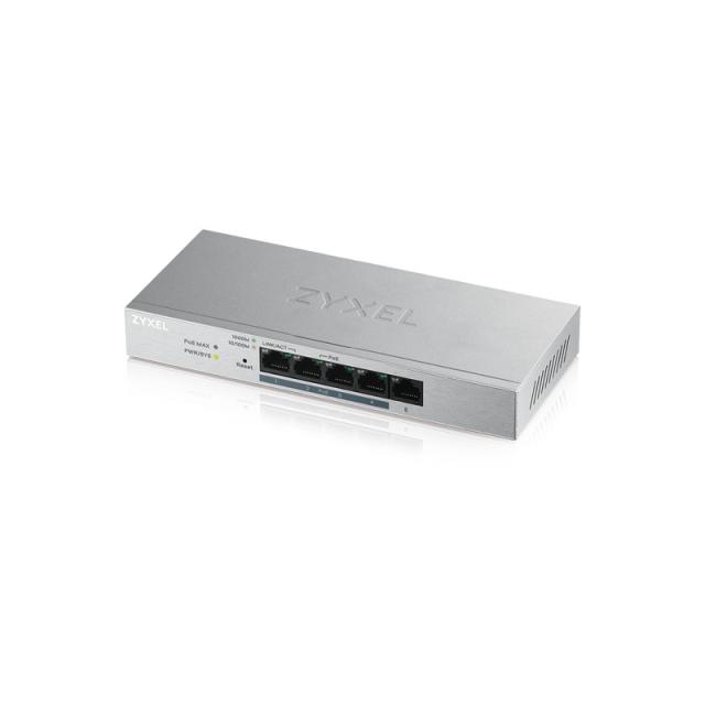 Zyxel - GS1200-5HP v2 Gestionado Gigabit Ethernet (10/100/1000) Energía sobre Ethernet (PoE) Gris