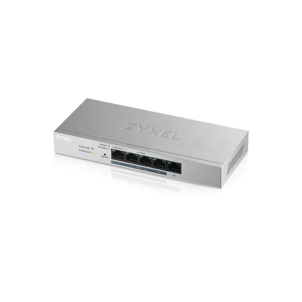 Zyxel - GS1200-5HP v2 Gestionado Gigabit Ethernet (10/100/1000) Energía sobre Ethernet (PoE) Gris