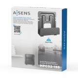 AISENS - Soporte Universal De Pared Para Mini Pc, Router, Negro