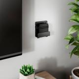 AISENS - Soporte Universal De Pared Para Mini Pc, Router, Negro