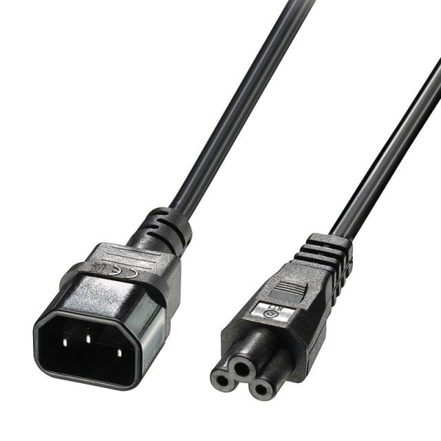 Lindy - 30341 cable de transmisión Negro 2 m C14 acoplador C5 acoplador