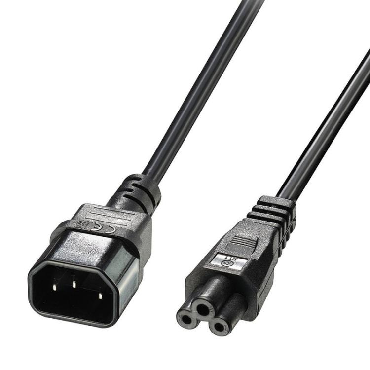 Lindy - 30341 cable de transmisión Negro 2 m C14 acoplador C5 acoplador