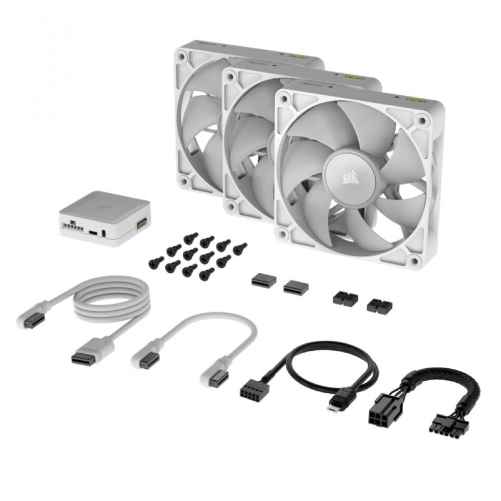 Corsair - iCUE LINK RX120 RGB Carcasa del ordenador Ventilador 12 cm Blanco 3 pieza(s)