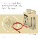 CLUB3D - Cable certificado USB2 tipo C bidireccional USB-IF Datos 480 Mb, PD 240 W (48 V/5 A) EPR M/M 1 m/3,23 pies