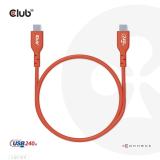 CLUB3D - Cable certificado USB2 tipo C bidireccional USB-IF Datos 480 Mb, PD 240 W (48 V/5 A) EPR M/M 1 m/3,23 pies