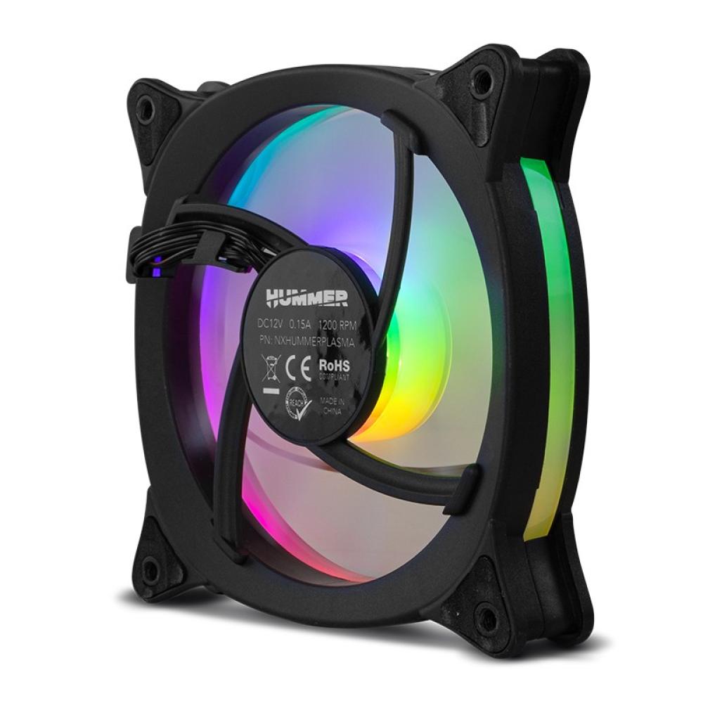 NOX - NXHUMMERVFAN sistema de refrigeración para ordenador Carcasa del ordenador Ventilador 12 cm Negro