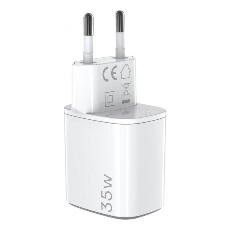 Celly - UPTC1USB1USBC35 cargador de dispositivo móvil Universal Blanco Corriente alterna Carga rápida Interior