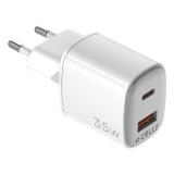 Celly - UPTC1USB1USBC35 cargador de dispositivo móvil Universal Blanco Corriente alterna Carga rápida Interior