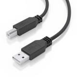 AISENS - Cable USB 2.0 con Amplificador, Tipo A/M-B/M, Negro, 15m