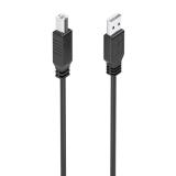 AISENS - Cable USB 2.0 con Amplificador, Tipo A/M-B/M, Negro, 15m