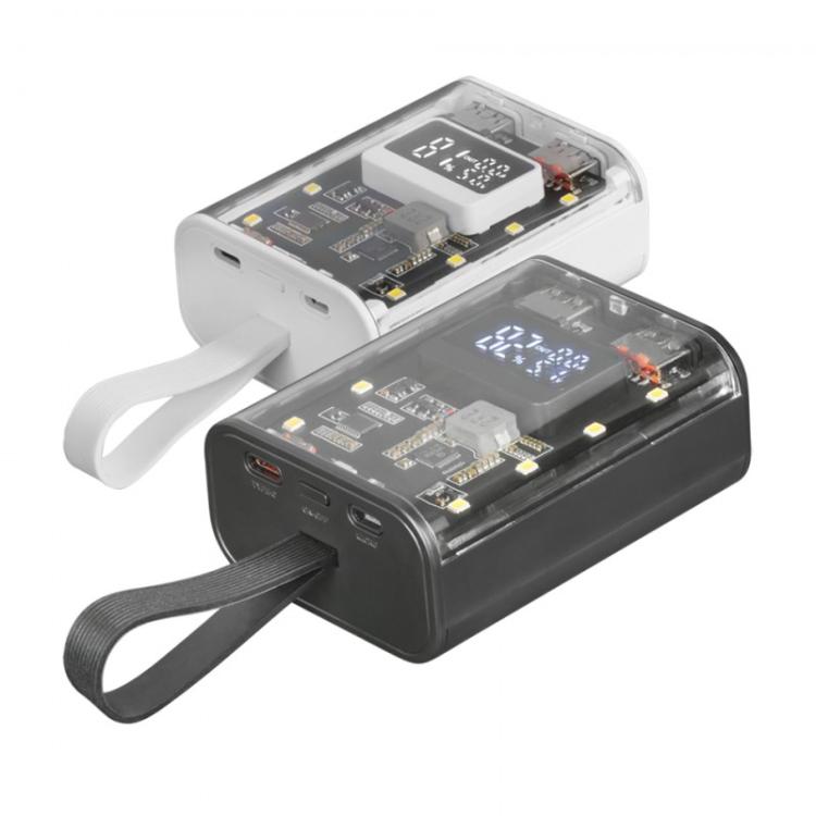 Mars Gaming - MPK-10K, Power Bank Compacta 22.5W, Carga Rápida QC3.0 & PD3.0 10000mAh, Monitorización Inteligente de Ba - MPK10K