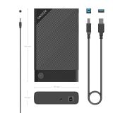 AISENS - Caja Externa 3.5" ASE-3529B SATA A USB 3.0/USB3.1 Gen1, Negra