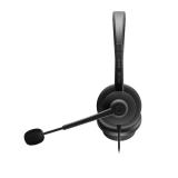 Axtel - AXH-ACEUCD auricular y casco Auriculares Alámbrico Diadema Oficina/Centro de llamadas USB Type-C / USB Type-A Negro