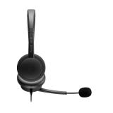 Axtel - AXH-ACEUCD auricular y casco Auriculares Alámbrico Diadema Oficina/Centro de llamadas USB Type-C / USB Type-A Negro