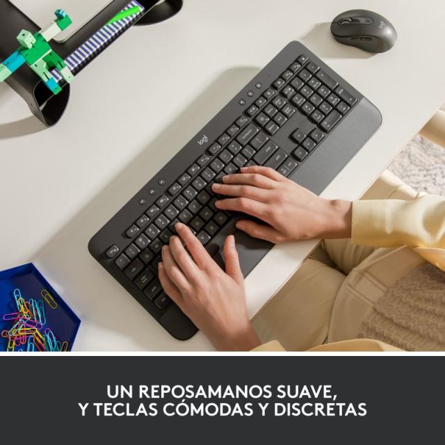 Logitech - 920-010917 teclado Oficina Bluetooth QWERTY Español Grafito