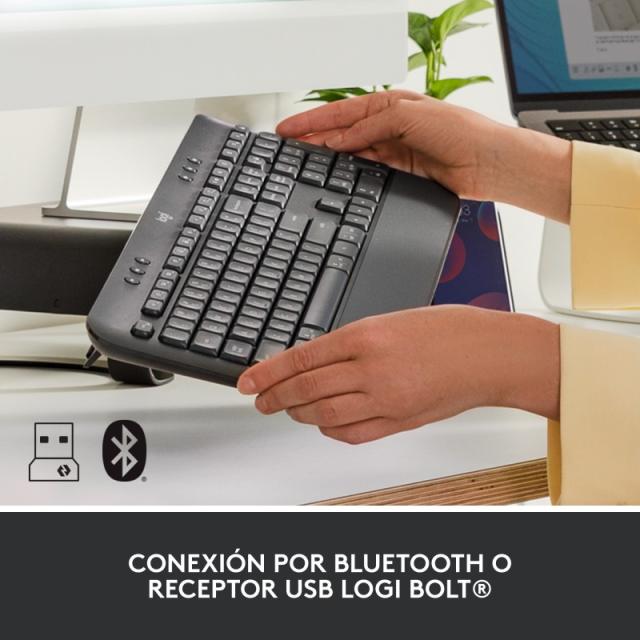 Logitech - 920-010917 teclado Oficina Bluetooth QWERTY Español Grafito