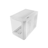 Mars Gaming - MC-FUSIONM, Caja Gaming Micro-ATX, Ventana Lateral y Frontal Curvo de Cristal Templado Continuo, Mini - MCFUSIONMW