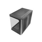 Mars Gaming - MC-FUSION, Caja Gaming ATX, Ventana Lateral Completa y Frontal Curvo Cristal Templado Continuo, Semitor - MCFUSION