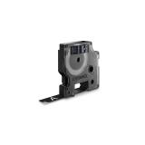DYMO - D1 - Etiquetas Durable - Blanco sobre negro - 12mm x 3m