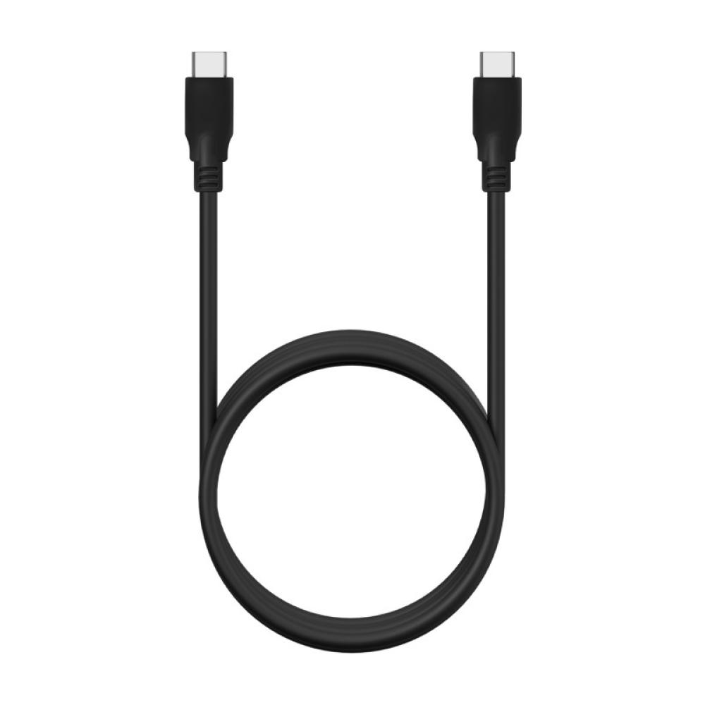 AISENS - Cable USB 3.2 Gen2x2 20Gbps 8k@30Hz 5A 100W E-Marker, Tipo USB-C/M-USB-C/M, Negro, 1.0m