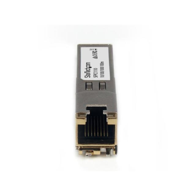 StarTech.com - Módulo Transceptor SFP Compatible con el Modelo SFP-GE-T de Cisco - 1000BASE-T - SFP a RJ45 Cat6 / Cat5e - 10/100