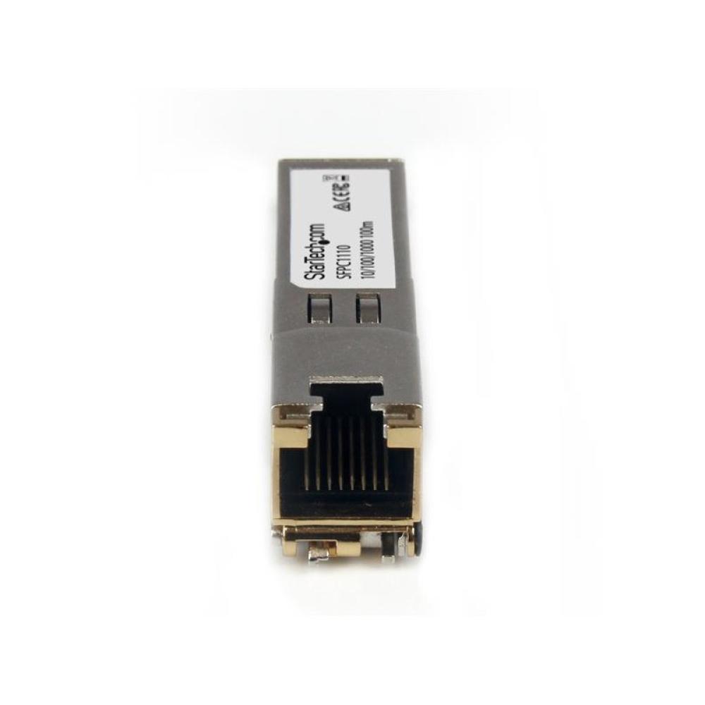 StarTech.com - Módulo Transceptor SFP Compatible con el Modelo SFP-GE-T de Cisco - 1000BASE-T - SFP a RJ45 Cat6 / Cat5e - 10/100