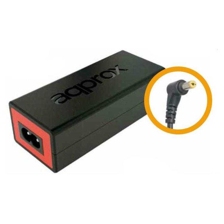 Approx - appA07 adaptador e inversor de corriente Interior 90 W Negro, Rojo