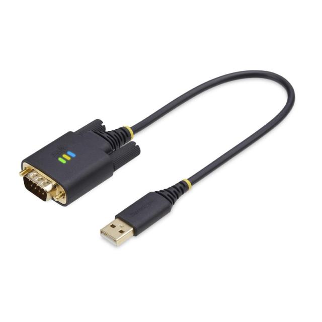 StarTech.com - Cable Adaptador USB a Serie de 30cm - Retención COM - Conversor RS232 DB9 - FTDI - con Tornillos/Tuercas Intercam