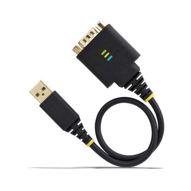 StarTech.com - Cable Adaptador USB a Serie de 30cm - Retención COM - Conversor RS232 DB9 - FTDI - con Tornillos/Tuercas Intercam