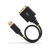 StarTech.com - Cable Adaptador USB a Serie de 30cm - Retención COM - Conversor RS232 DB9 - FTDI - con Tornillos/Tuercas Intercam