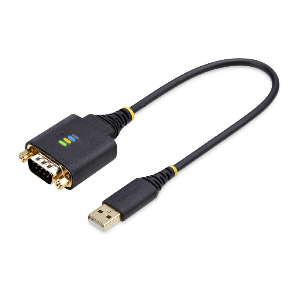 StarTech.com - Cable Adaptador USB a Serie de 30cm - Retención COM - Conversor RS232 DB9 - FTDI - con Tornillos/Tuercas Intercam