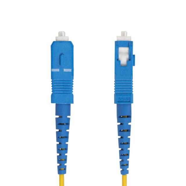 StarTech.com - Cable de Fibra Óptica Simplex LC a SC (UPC) OS2 Monomodo de 5m - 9/125µm - 40G/100G - Resistente a Dobleces - Low