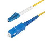 StarTech.com - Cable de Fibra Óptica Simplex LC a SC (UPC) OS2 Monomodo de 5m - 9/125µm - 40G/100G - Resistente a Dobleces - Low