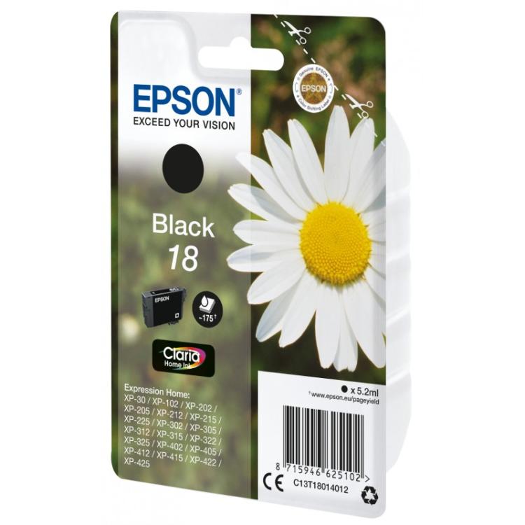 Epson - Daisy Cartucho 18 negro (etiqueta RF) - C13T18014022