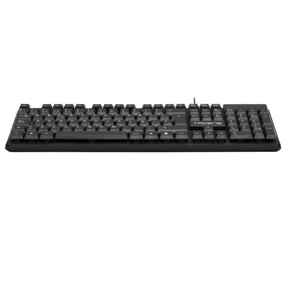 Tacens Anima - AK0 - Teclado profesional (membrana, pulsación optimizada, diseño ecológico, USB 2.0, Mac/Linux/Windows