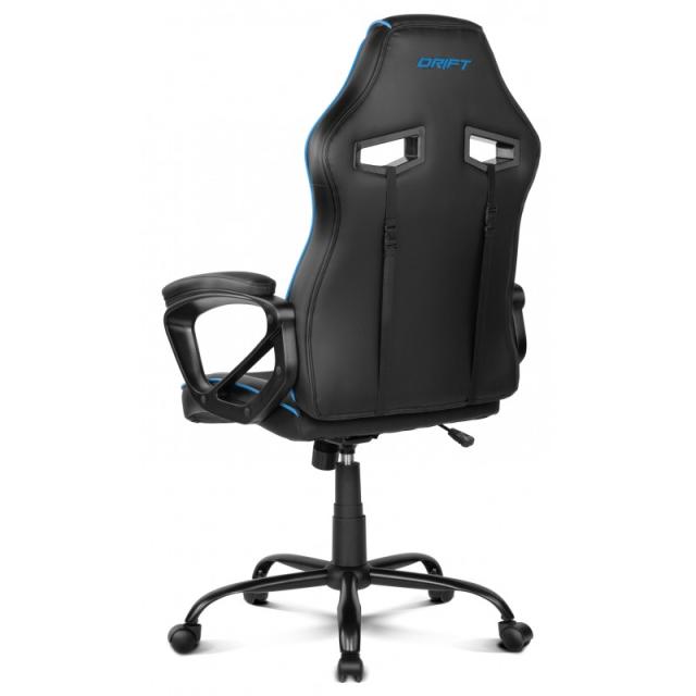DRIFT - DR50 Silla para videojuegos de PC Asiento acolchado tapizado Negro, Azul