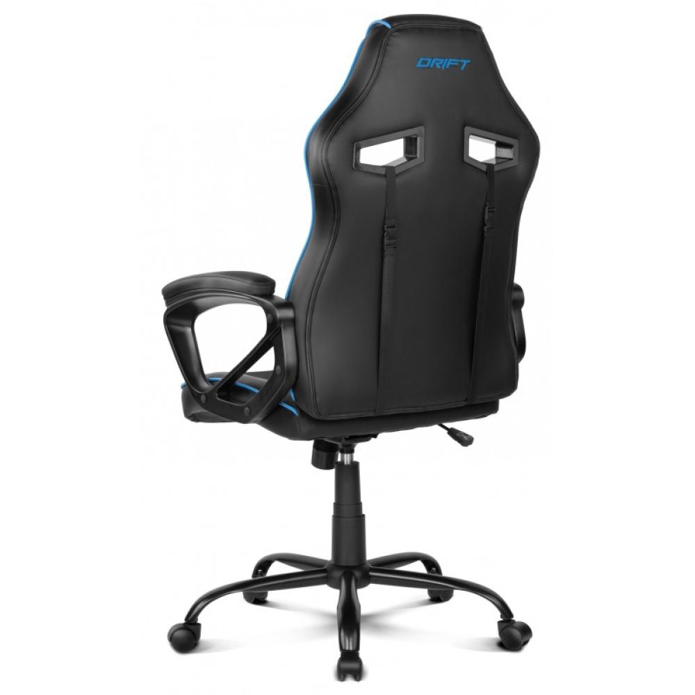 DRIFT - DR50 Silla para videojuegos de PC Asiento acolchado tapizado Negro, Azul