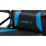 DRIFT - DR50 Silla para videojuegos de PC Asiento acolchado tapizado Negro, Azul