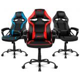 DRIFT - DR50 Silla para videojuegos de PC Asiento acolchado tapizado Negro, Azul